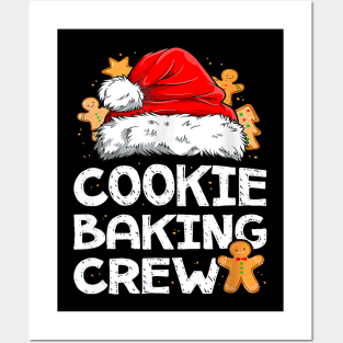 Cookie Baking Crew Christmas Santa Family Gingerbread Team Posters and Art